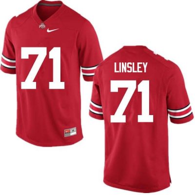 Men's Ohio State Buckeyes #71 Corey Linsley Red Nike NCAA College Football Jersey Cheap ETL4544BM